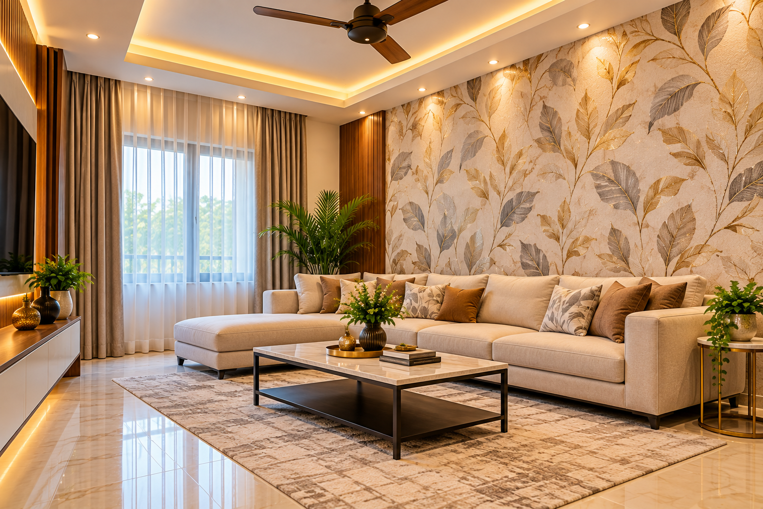Designer Wall Papers - Galaxy Interiors